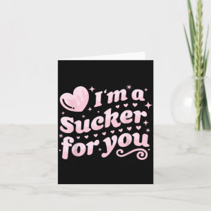 Valentinstag-Wortspiel Ich bin ein Trottel für dic Karte