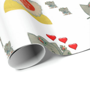 Valentinstag Wrapping Paper Elephant Geschenkpapier