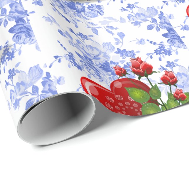 Valentinstag Wrapping Paper Geschenkpapier (Rolleneckpunkt)