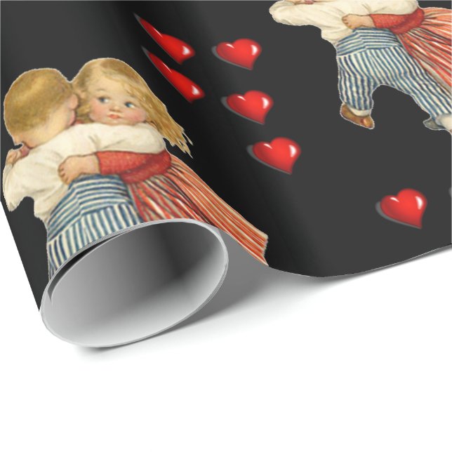 Valentinstag Wrapping Paper Geschenkpapier (Rolleneckpunkt)