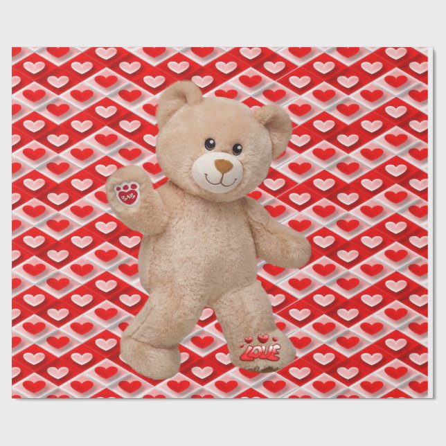 Valentinstag Wrapping Paper Geschenkpapier (Flach)