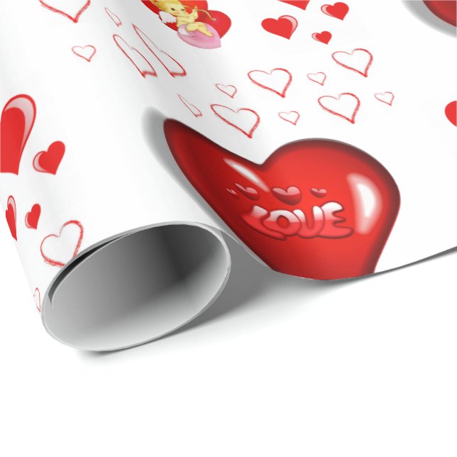 Valentinstag Wrapping Paper Geschenkpapier (Rolleneckpunkt)
