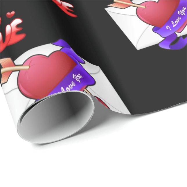 Valentinstag Wrapping Paper Geschenkpapier (Rolleneckpunkt)