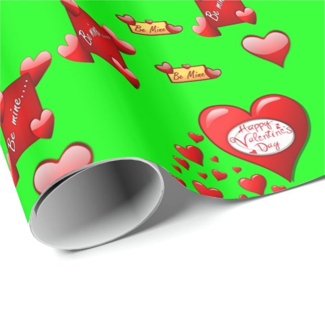 Valentinstag Wrapping Paper Geschenkpapier (Rolleneckpunkt)