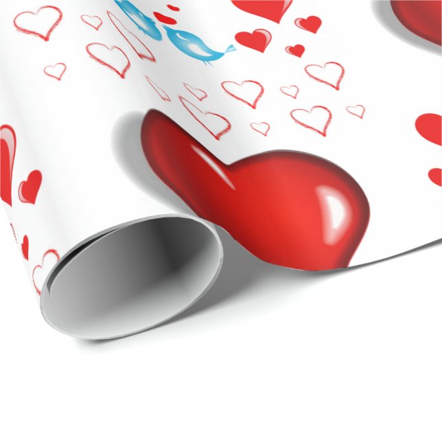 Valentinstag Wrapping Paper Geschenkpapier (Rolleneckpunkt)