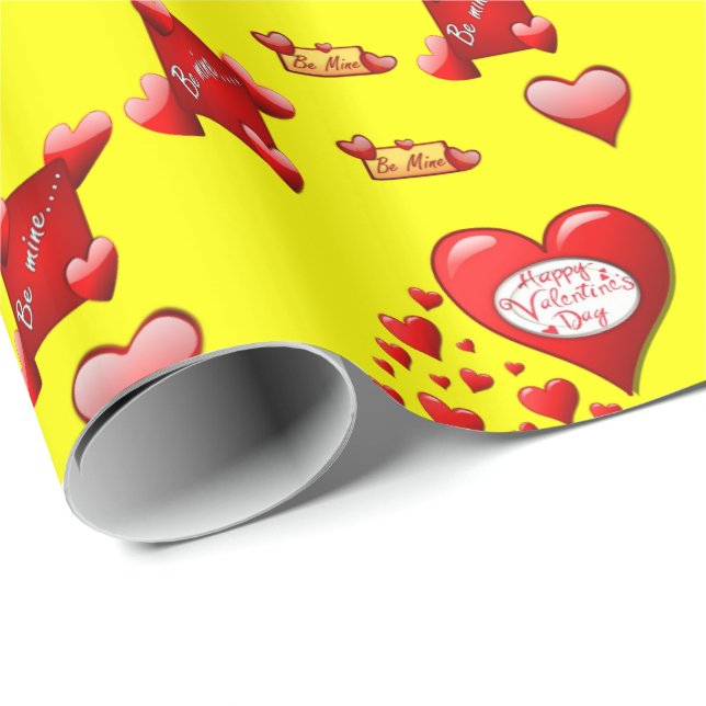 Valentinstag Wrapping Paper Geschenkpapier (Rolleneckpunkt)
