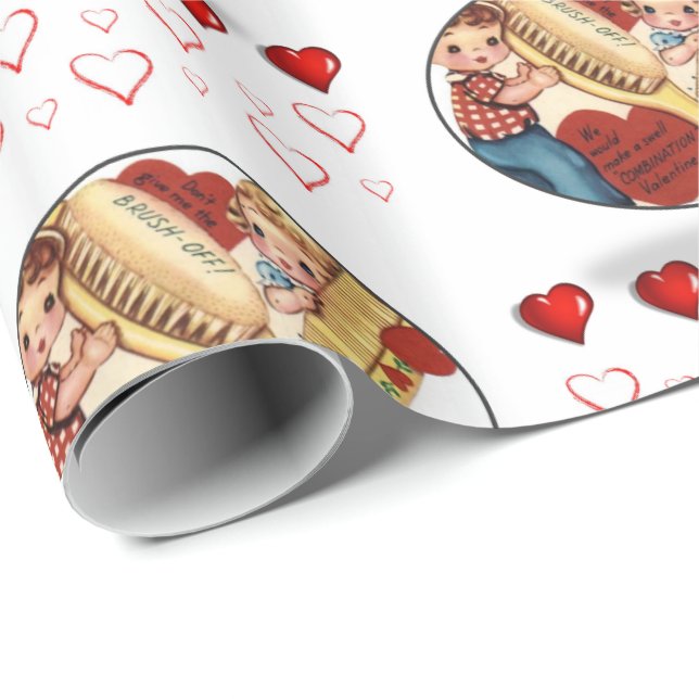 Valentinstag Wrapping Paper Geschenkpapier (Rolleneckpunkt)