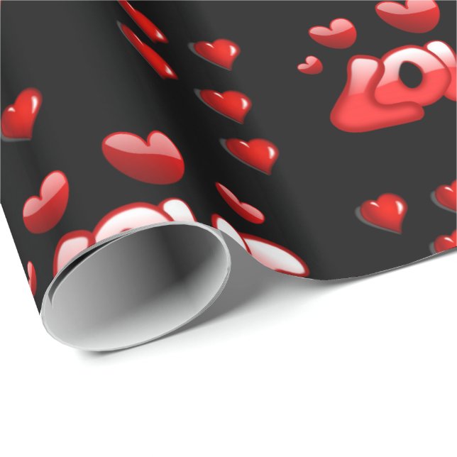 Valentinstag Wrapping Paper Geschenkpapier (Rolleneckpunkt)