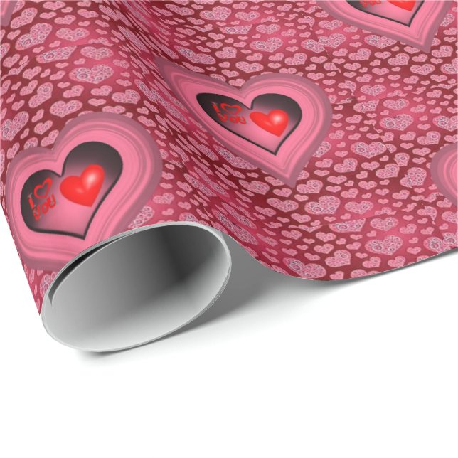 Valentinstag Wrapping Paper Geschenkpapier (Rolleneckpunkt)