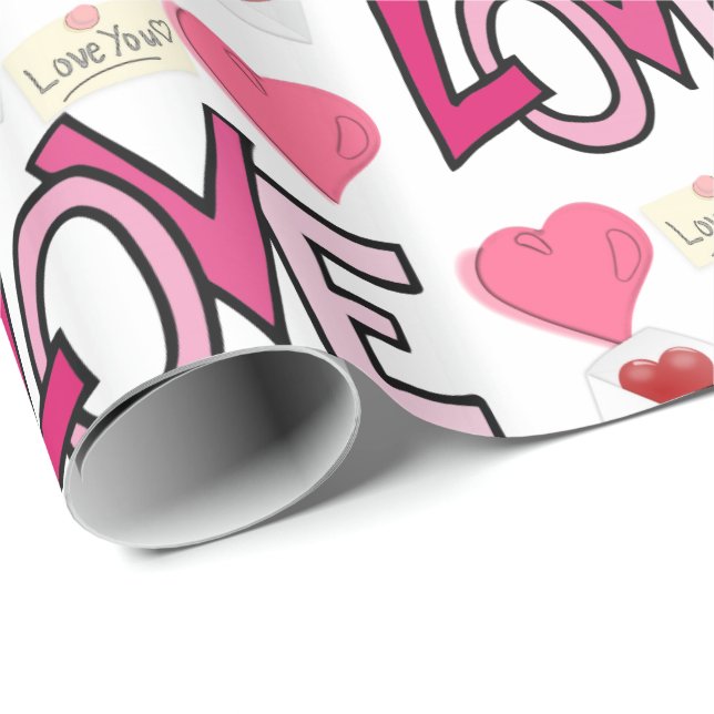 Valentinstag Wrapping Paper Geschenkpapier (Rolleneckpunkt)
