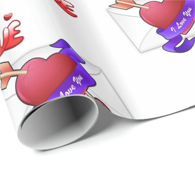 Valentinstag Wrapping Paper Geschenkpapier (Rolleneckpunkt)