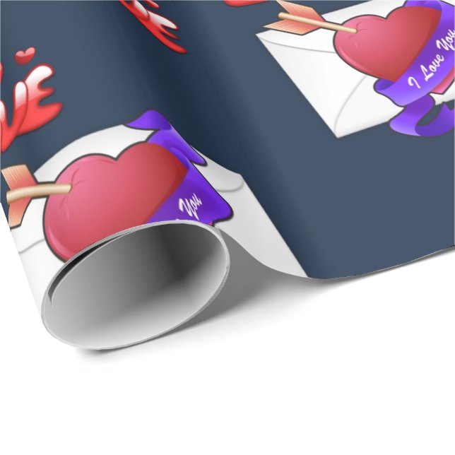 Valentinstag Wrapping Paper Geschenkpapier (Rolleneckpunkt)