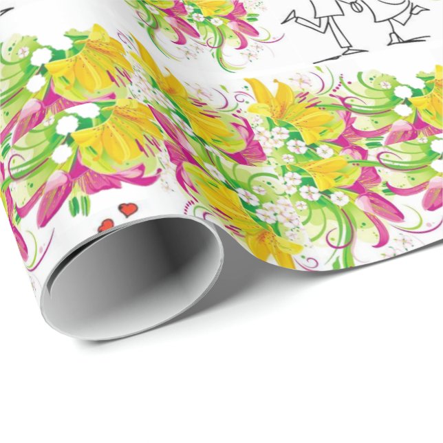 Valentinstag Wrapping Paper Geschenkpapier (Rolleneckpunkt)