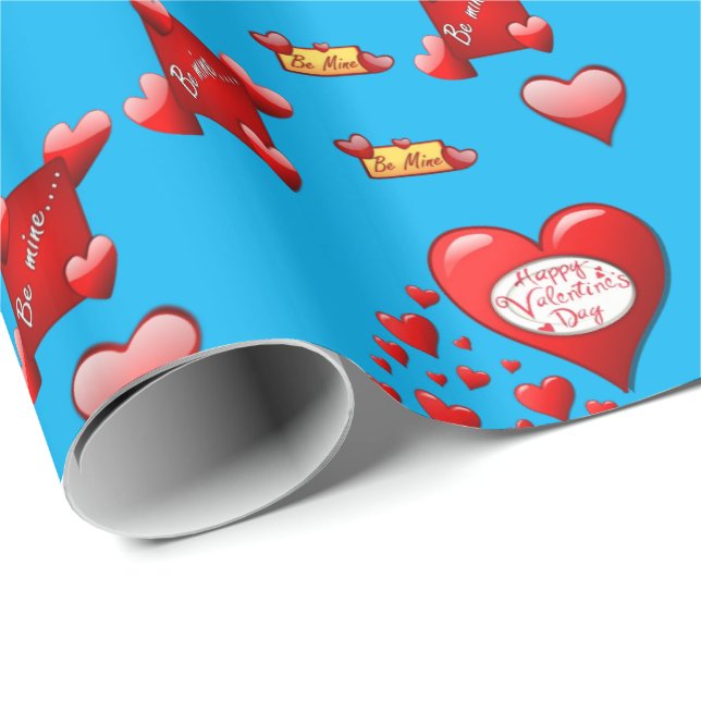 Valentinstag Wrapping Paper Geschenkpapier (Rolleneckpunkt)