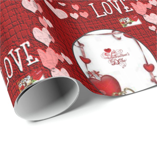 Valentinstag Wrapping Paper Geschenkpapier (Rolleneckpunkt)