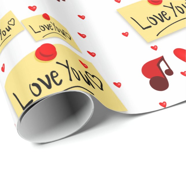 Valentinstag Wrapping Paper Geschenkpapier (Rolleneckpunkt)