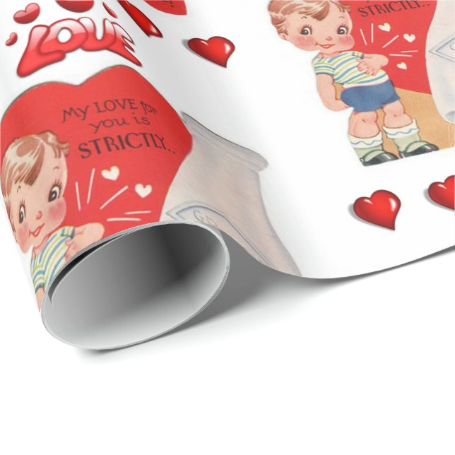 Valentinstag Wrapping Paper Geschenkpapier (Rolleneckpunkt)