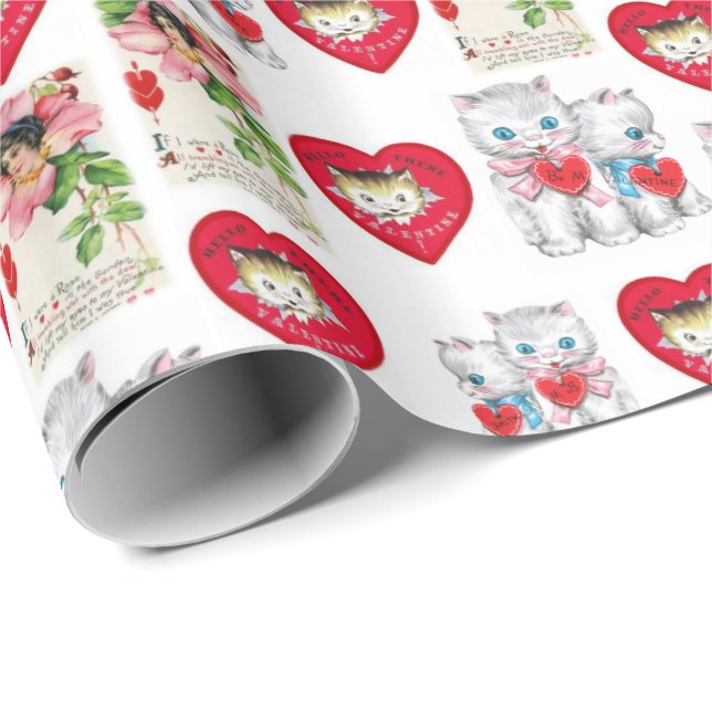 Valentinstag Wrapping Paper Geschenkpapier (Rolleneckpunkt)