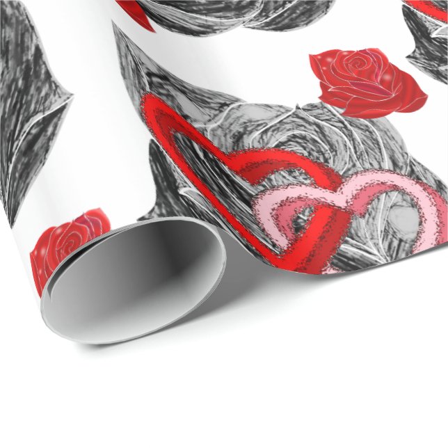 Valentinstag Wrapping Paper Geschenkpapier (Rolleneckpunkt)