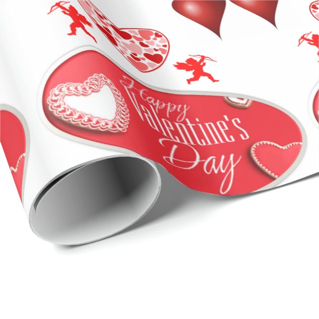 Valentinstag Wrapping Paper Geschenkpapier (Rolleneckpunkt)