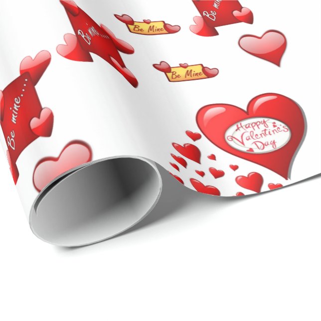 Valentinstag Wrapping Paper Geschenkpapier (Rolleneckpunkt)
