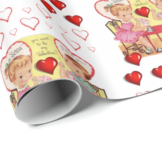 Valentinstag Wrapping Paper Geschenkpapier (Rolleneckpunkt)