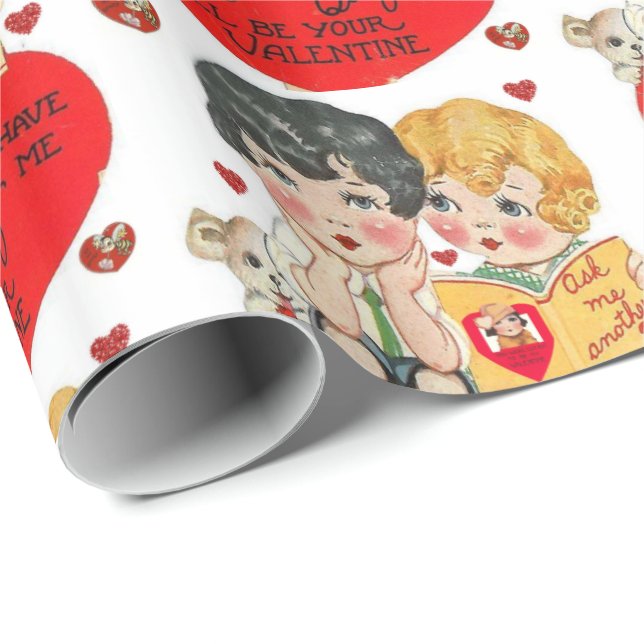 Valentinstag Wrapping Paper Geschenkpapier (Rolleneckpunkt)