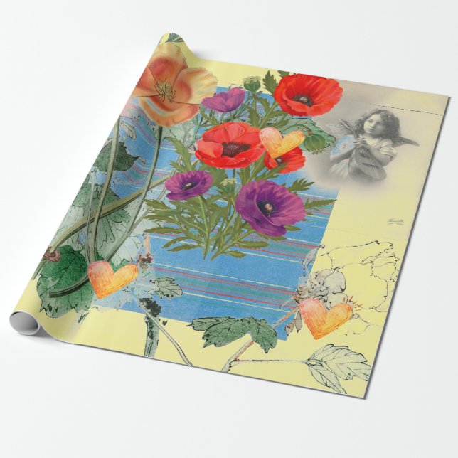 Valentinstag Wrapping Paper Geschenkpapier (Ungerollt)