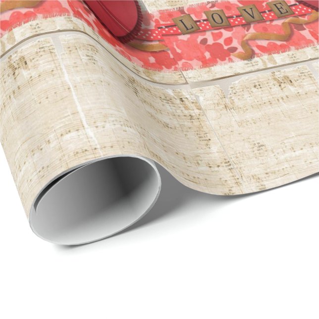 Valentinstag Wrapping Paper Geschenkpapier (Rolleneckpunkt)