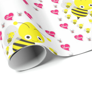 Valentinstag Wrapping Paper Hummelmäuse Geschenkpapier