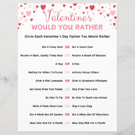 Valentinstag würdest du lieber spielen