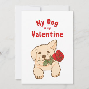 Valentinstag XOXO Niedliche Haustiere Welpen Foto Feiertagskarte
