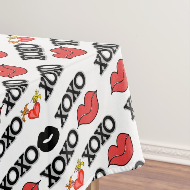 Valentinstag Xoxo Tischdecke (Beispiel)
