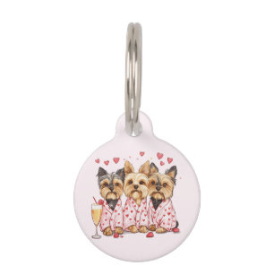 Valentinstag Yorkie Dogs Haustiermarke