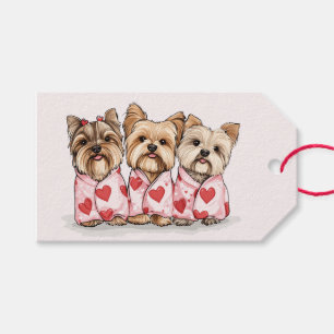 Valentinstag Yorkshire Terrier Hunde Geschenkanhänger