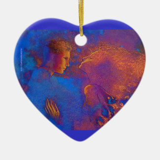 Valentinstag-Zeichen Keramikornament
