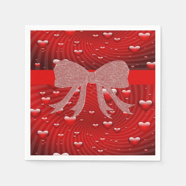 Valentinstag Zeitung Napkins Serviette (Vorderseite)