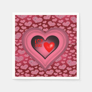 Valentinstag Zeitung Napkins Serviette