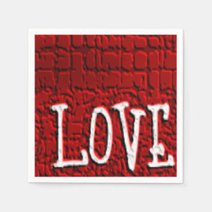 Valentinstag Zeitung Napkins Serviette