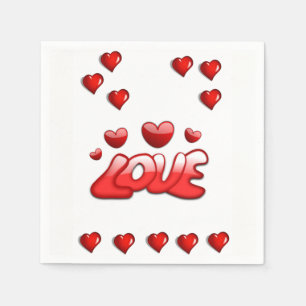 Valentinstag Zeitung Napkins Serviette