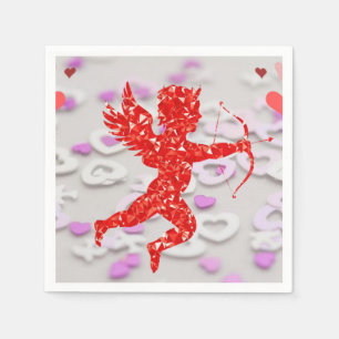 Valentinstag Zeitung Napkins Serviette