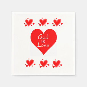 Valentinstag Zeitung Napkins Serviette