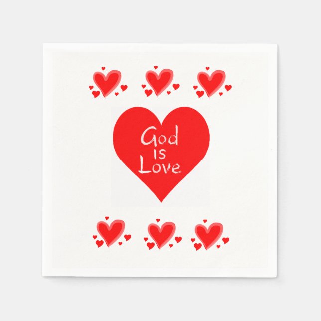 Valentinstag Zeitung Napkins Serviette (Vorderseite)