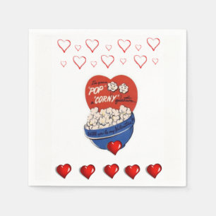 Valentinstag Zeitung Napkins Serviette