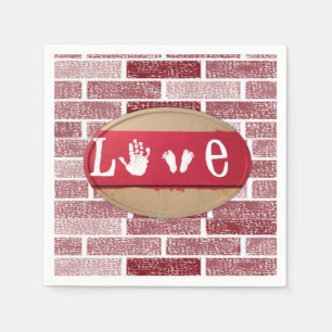 Valentinstag Zeitung Napkins Serviette