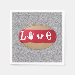 Valentinstag Zeitung Napkins Serviette