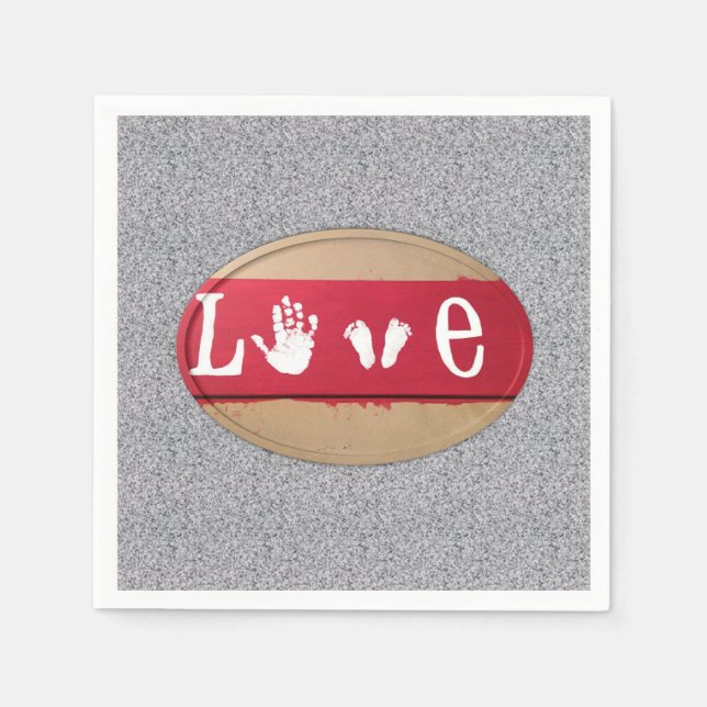 Valentinstag Zeitung Napkins Serviette (Vorderseite)