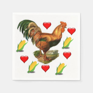 Valentinstag Zeitung Napkins Serviette