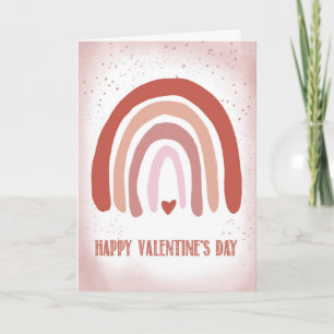 Valentinstag zu Liebe Handgestrichen Weichrot Karte