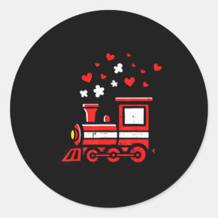 Valentinstag Zug Süße Lokomotive Jungen Kinder Kle Runder Aufkleber